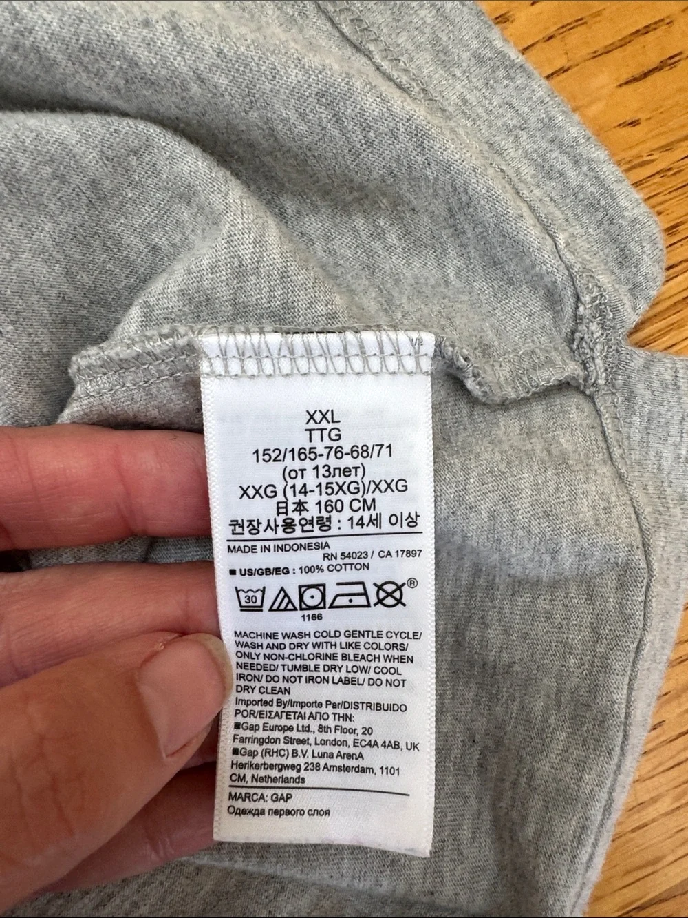 GAP Short-Sleeve Vintage Henley Tee in Light Heather